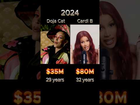 Doja Cat vs. Cardi B: Net Worth Compare #networthcomparison #dojacat #cardib