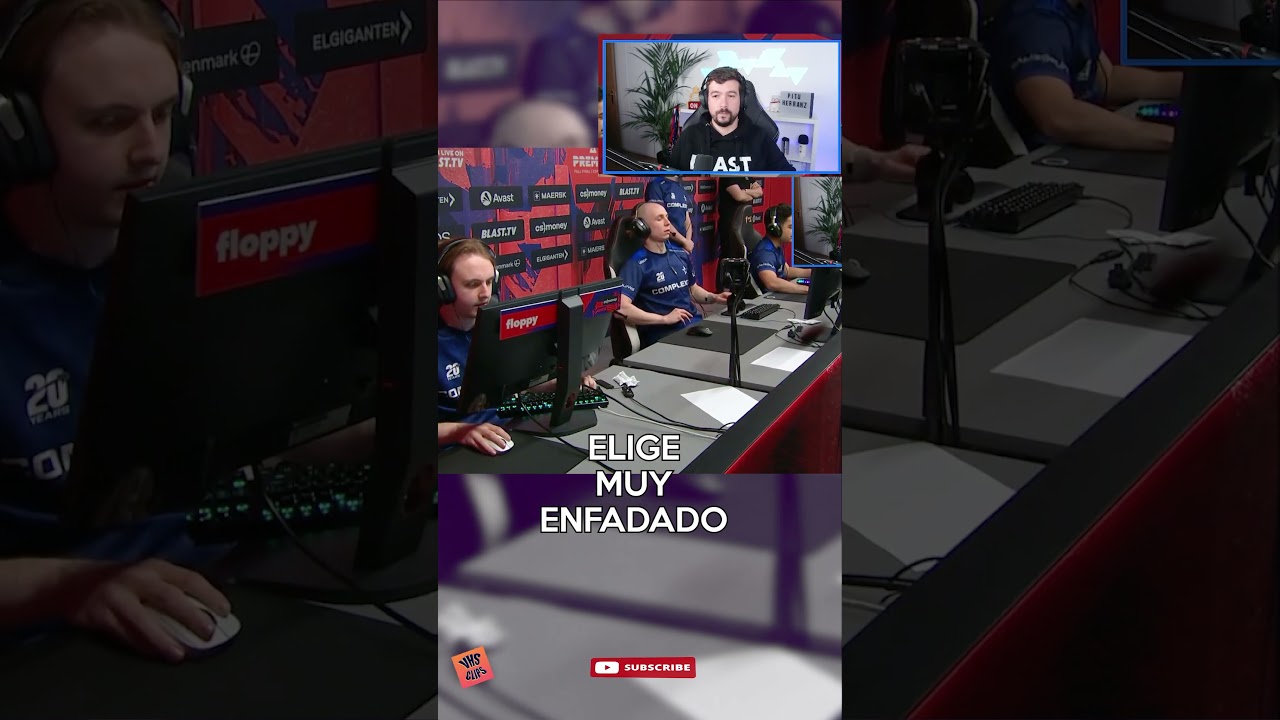 Elige muy enfadado