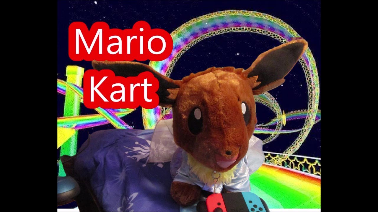 Elsa Eevee plays Mario Kart 8 Deluxe
