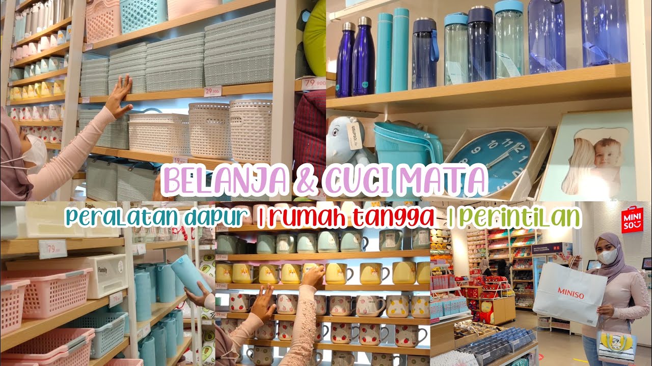 BELANJA & CUCI MATA PERALATAN DAPUR & PERINTILAN RUMAH TANGGA DI MINISO & USUPSO | SERBA BIRU