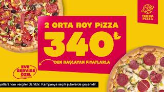 2 Orta Boy Pizza 340 TL’den başlayan fiyatlarla! 🍕😍
