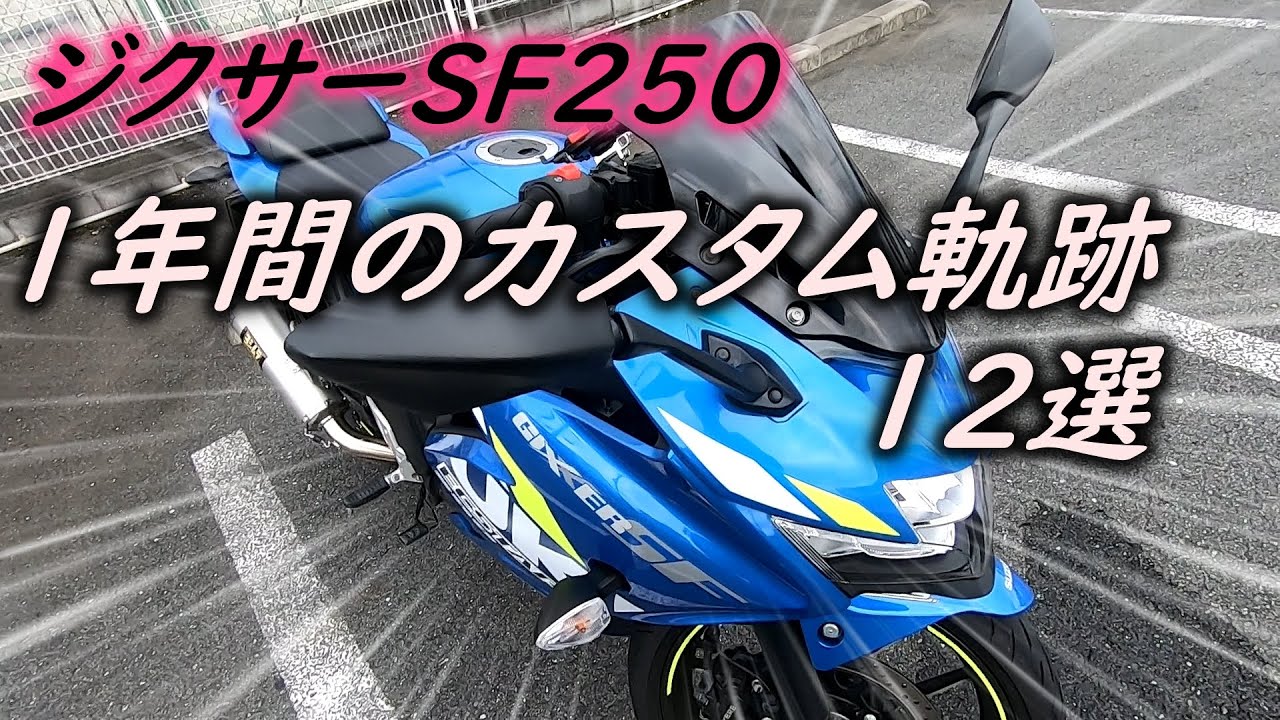 ジクサーSF250】納車～1年間のカスタムの軌跡12選[Gixxer SF250] 12