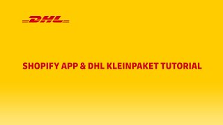 Shopify App & DHL Kleinpaket