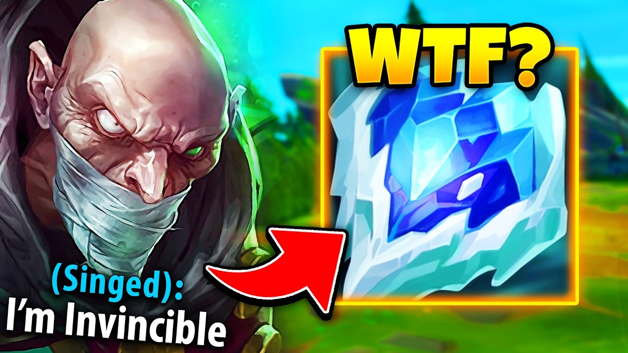 Why Frozen Heart makes Singed basically invincible (RUSH THIS VERSUS AD CHAMPS)