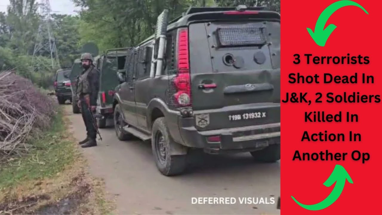 3 Terrorists Shot Dead In J&K, 2 Soldiers Killed In Action In Another Op