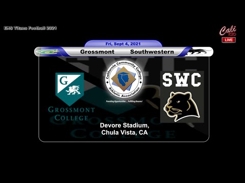 Grossmont College vs Southwestern College Football , Friday 6:00 pm, 9/4/21