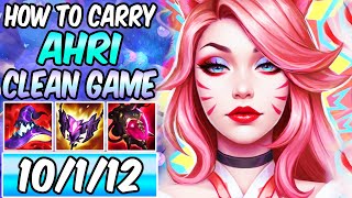 S+ AHRI MID LANE DESTROYER - HOW TO CARRY WITH AHRI - CLEAN | Best Build & Runes | League of Legends