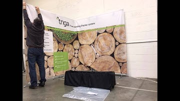 Triga Display Systems reconfiguring a Straight Wall into an L shaped Booth
