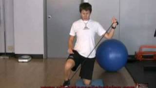 Ultimate Hockey Goalie Training - 1/2 Kneeling Lateral Push
