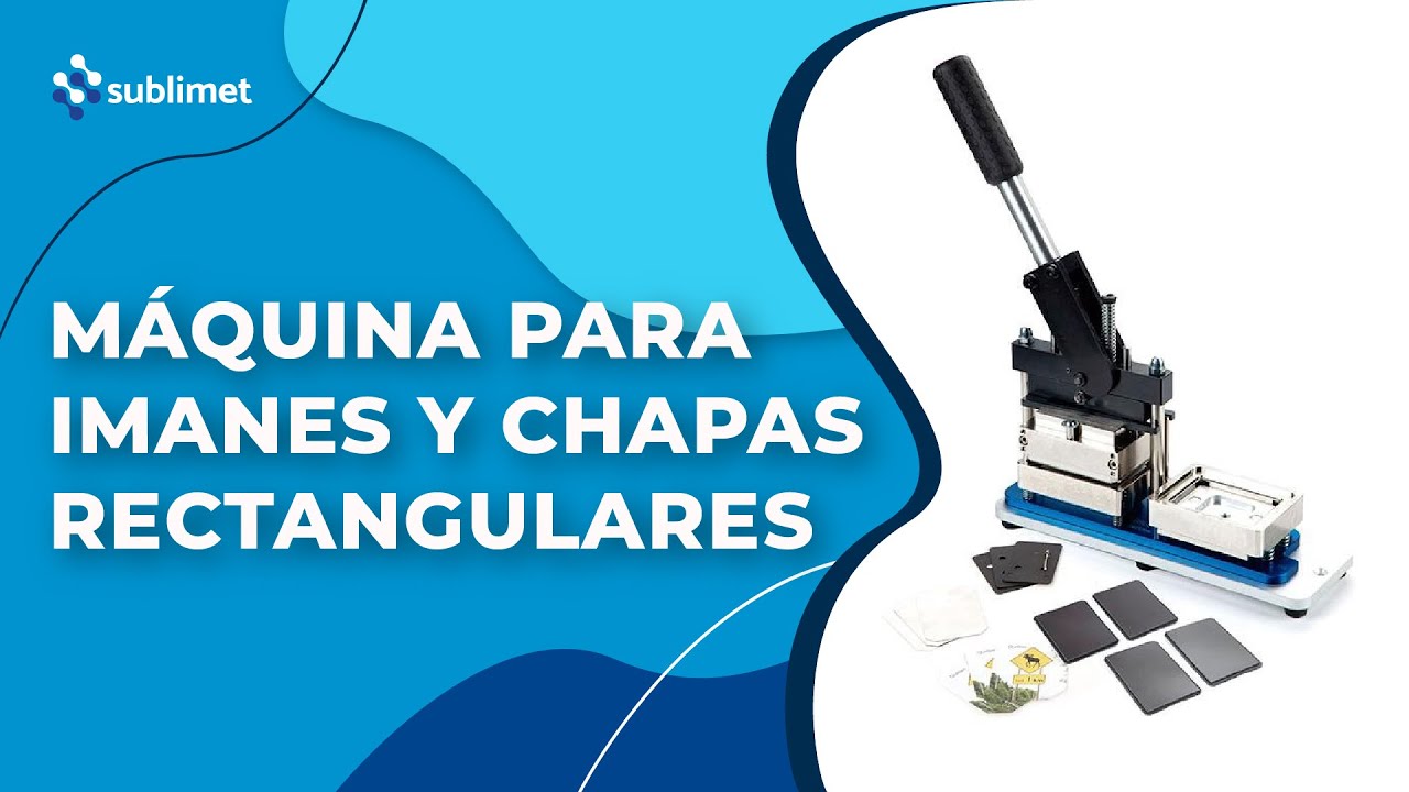 ¿Cómo hacer imanes y chapas rectangulares con la máquina B-900s?