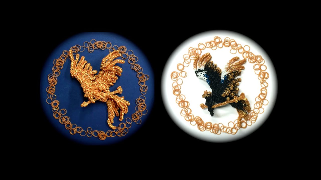 Rainbow Loom Mockingjay/Hunger Games (1 Loom) YouTube