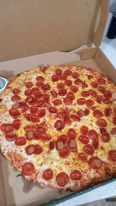 Ny Style Crispy Cuppy 'roni Pizza #ExtraLarge #NewYorkStyle #Crust NY Style #Crispy #Cuppy‘Roni #Pizza