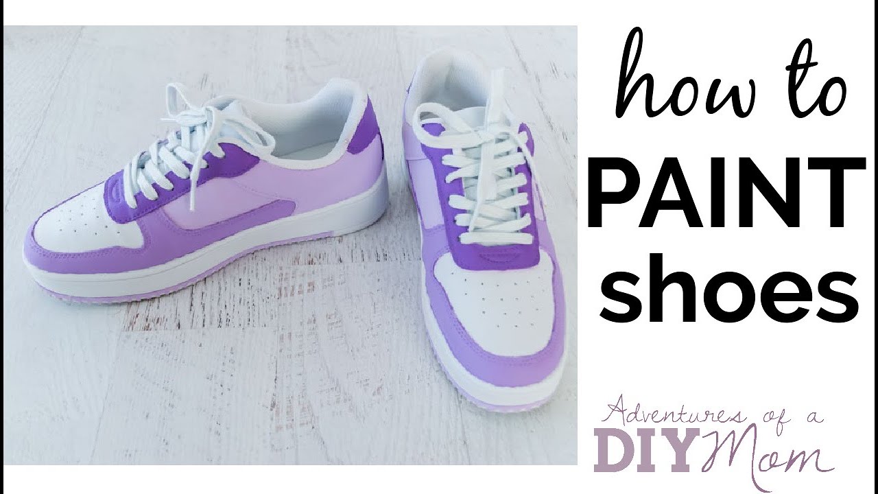 How to Paint Shoes - Adventures of a DIY Mom