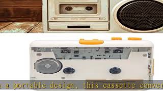 Kafuty-1 USB Cassette to MP3 Converter,Portable Walkman Cassette Audio Music Player Tape to MP3 Con