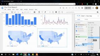 2. Geo maps and Layouts in Google Data Studio