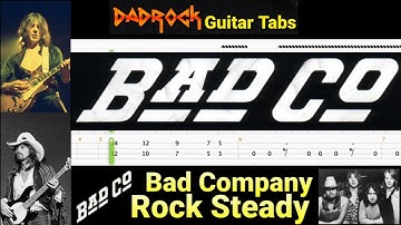 Rock Steady - Bad Company - Guitar + Bass TABS Lesson  (Rewind)