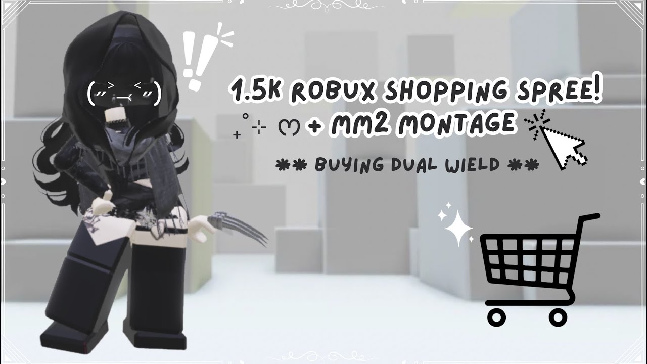 ♡ 1.5k Roblox shopping spree + mm2 gameplay! ⋆. 𐙚 ˚