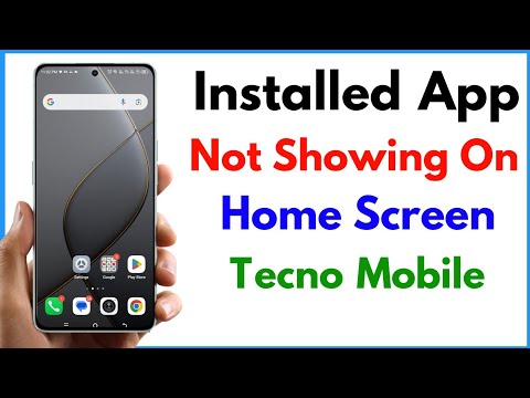App Installed But Not Showing Android Phone Tecno | Apps Not Showing On Home Screen Tecno