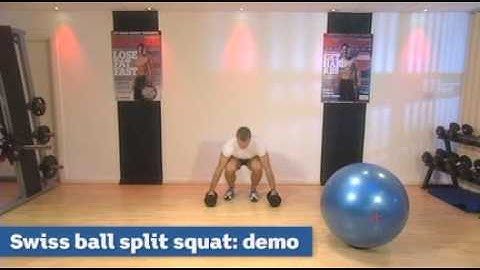 How to do a gym ball split squat