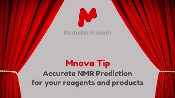 Mnova Tip 6 - Accurate NMR Prediction for your reagents and products