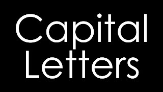 Capital Letters - Quick English Grammar Lesson - Conley's Cool ESL Guide
