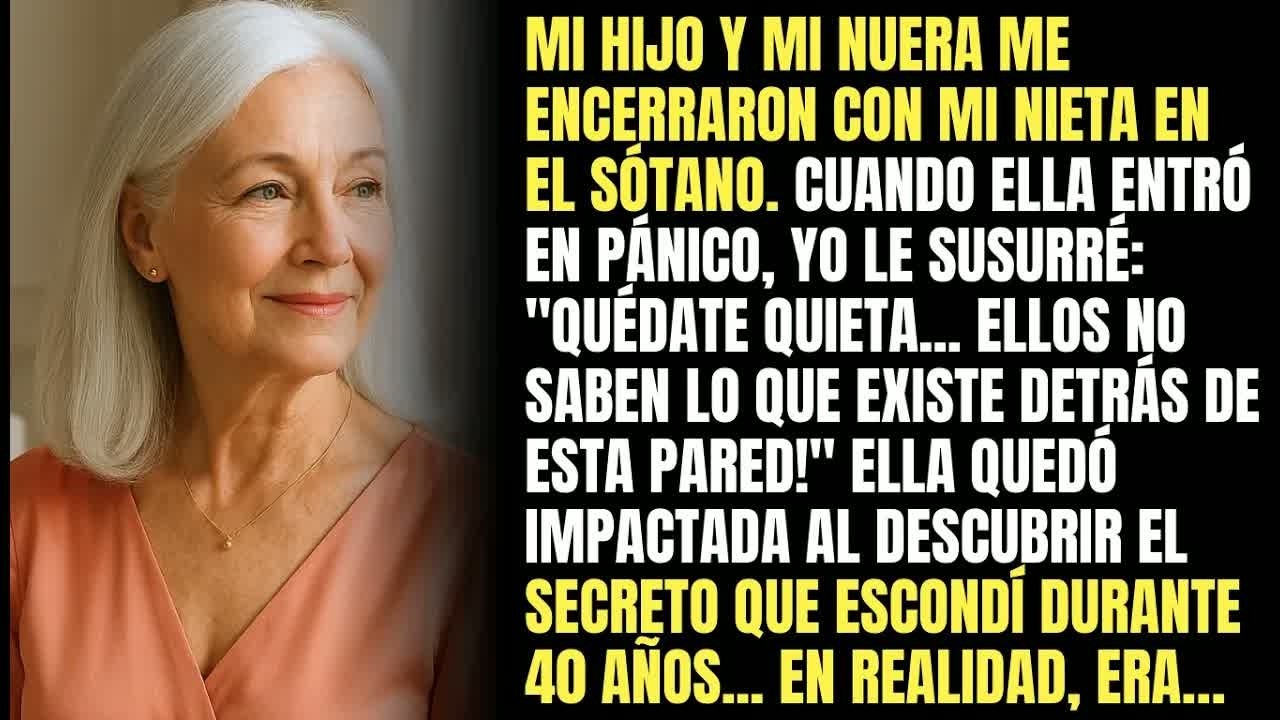 ＂Ellos No Saben Del Secreto Detrás De Esta Pared＂ Susurré A Mi Nieta Mientras Estábamos Encerradas.