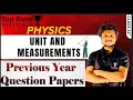 UNITS AND MEASUREMENTS II PREVIOUS YEAR QUESTIONS II IIT JEE /NEET /CBSE CLASS 11th II PHYSICS
