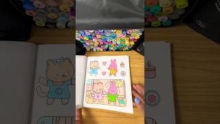 Color with me #coloring #coloringbook #art #asmr #sticker #relaxing #satisfying #softcolors #glowy