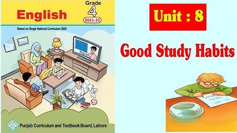 English class 4 || Unit 8 || Good Study Habits|| Translation lesson