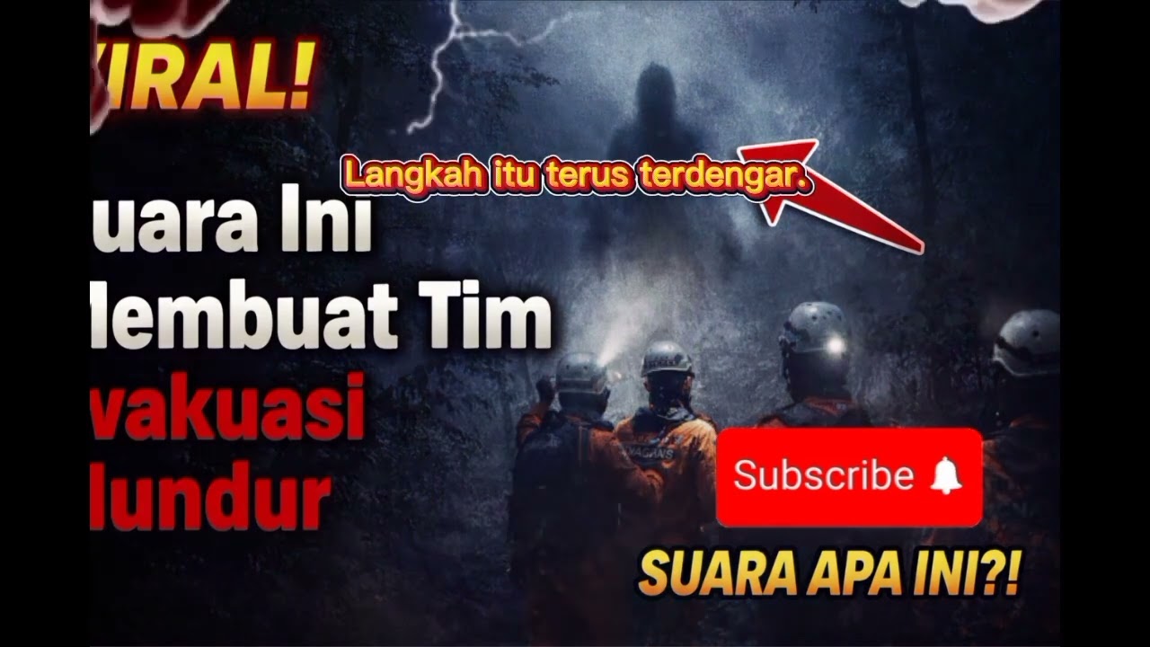 VIRAL!!!Suara Ini Membuat Tim Evakuasi Mundur,,