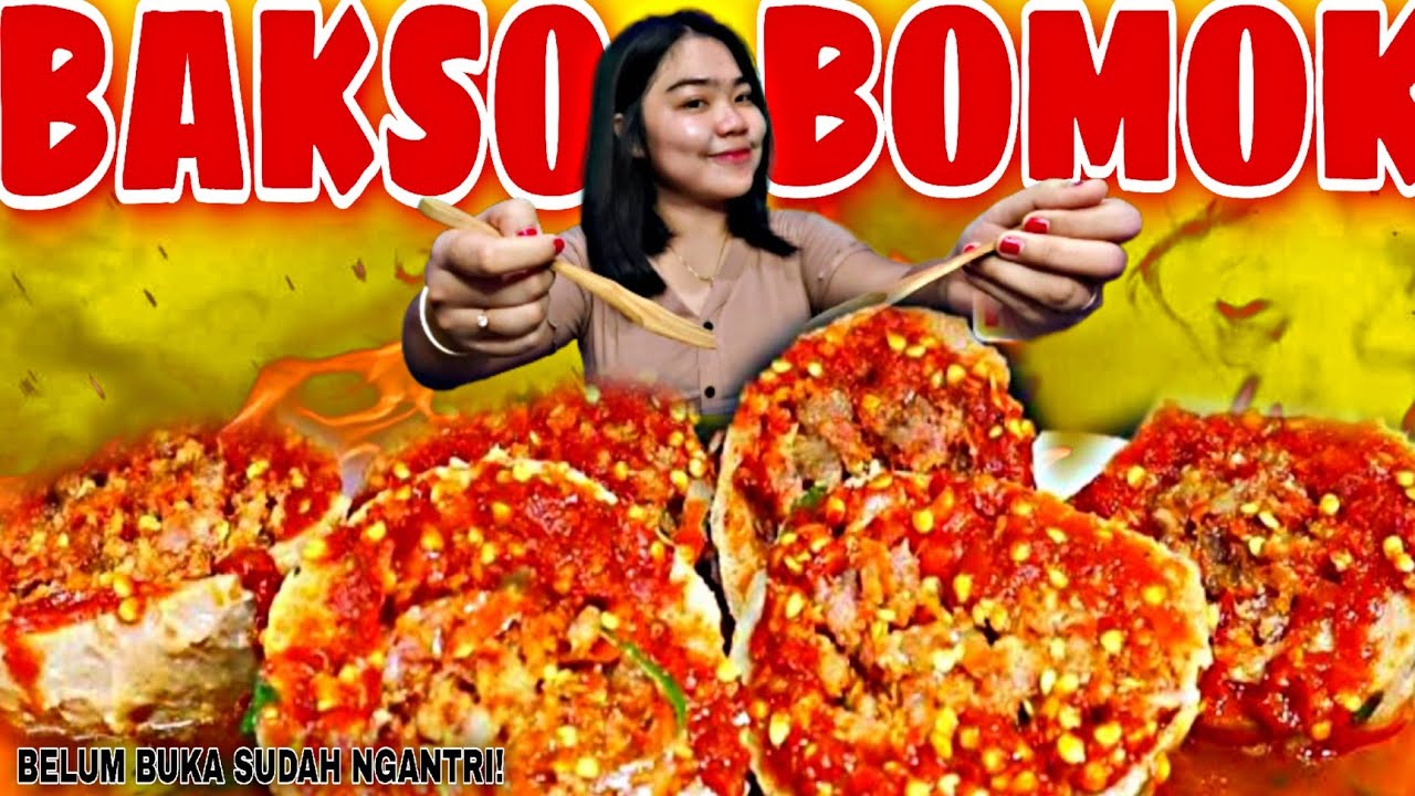 LUAR BIASA! 3JAM LANGSUNG HABIS! BAKSO BOMOK DENPASAR BALI! OMSET ...
