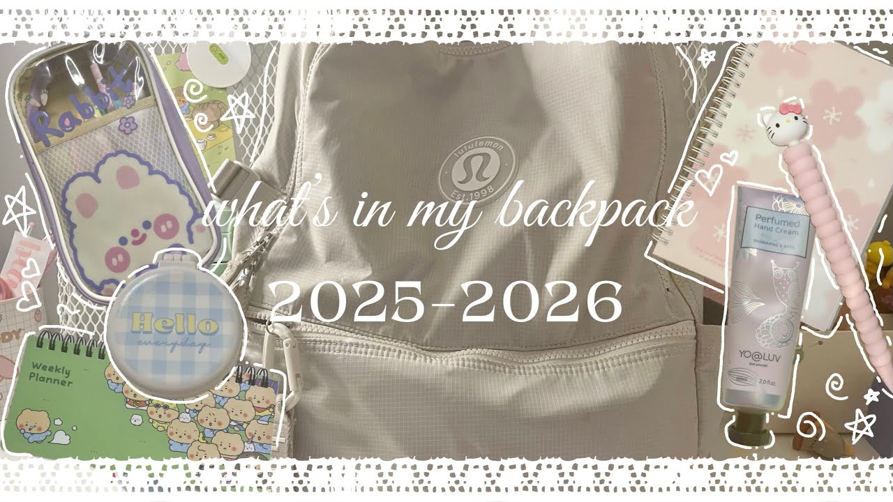 ♡ what’s in my backpack + pencil case (2025-2026 school year) ♡