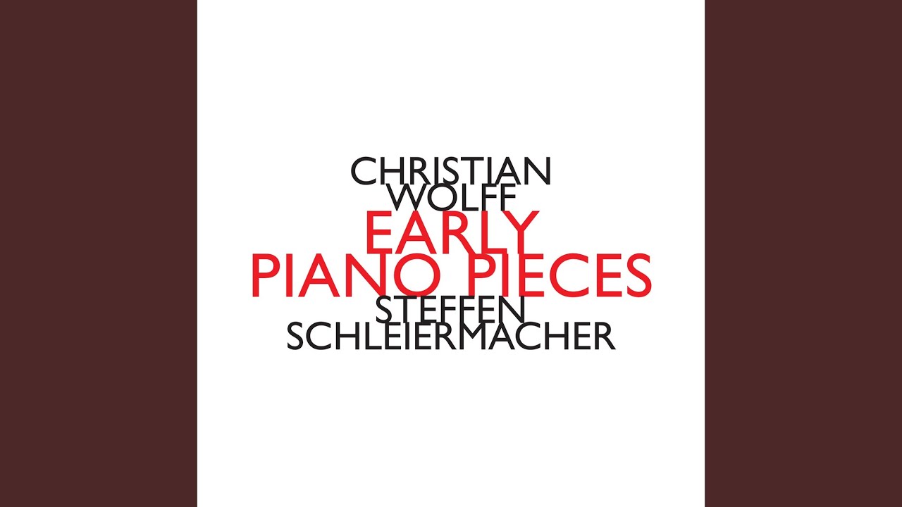 For Piano II (1953) : I. For Piano II (1953) : I.