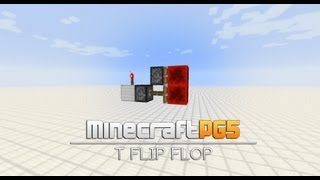 Very small T-Flip-Flop - Stackable 5x2x1 - TUTORIAL - Minecraft