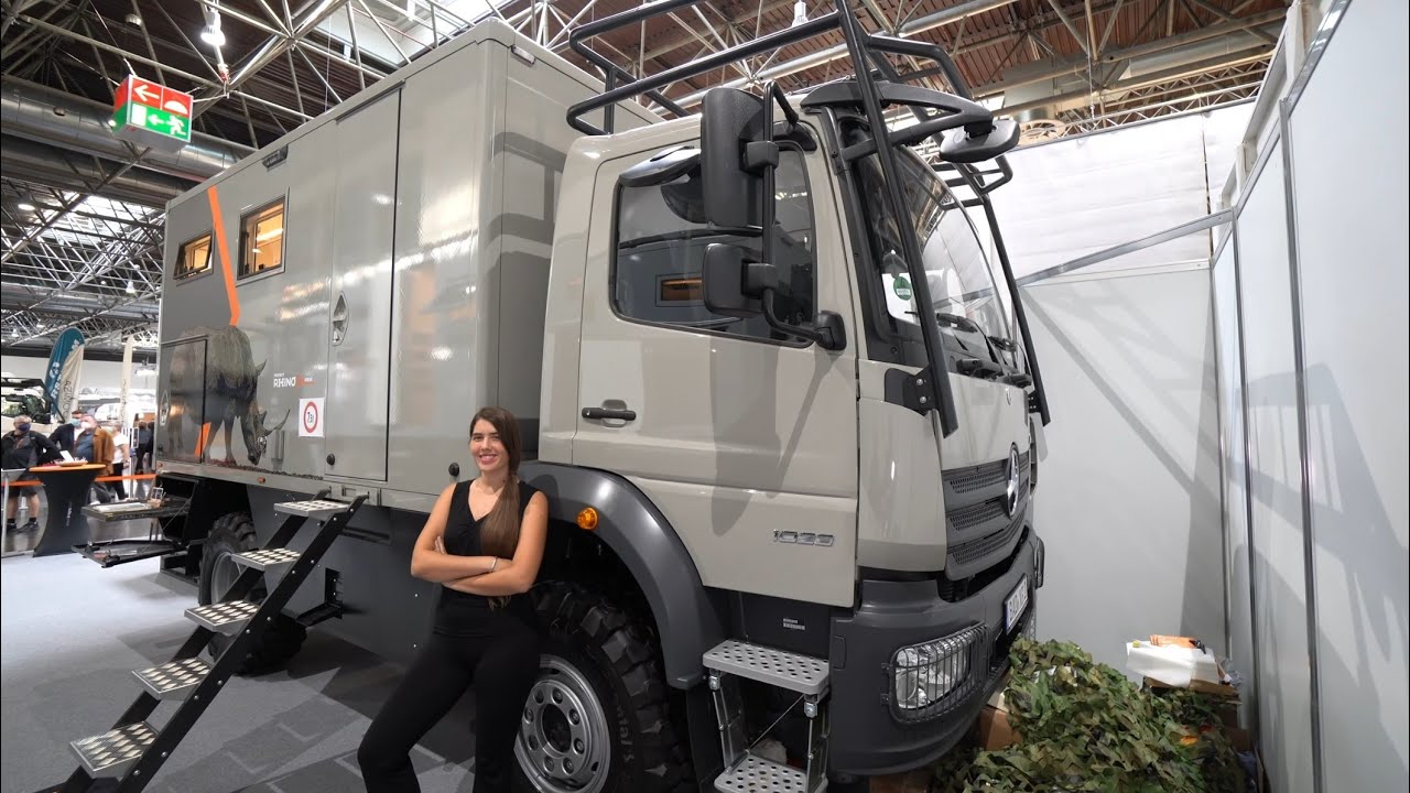 Update Unter 7,5t.! Leben im XXL Luxus Wohnmobil: Krug Mercedes Atego 4x4 2022. Designküche und Möbel.