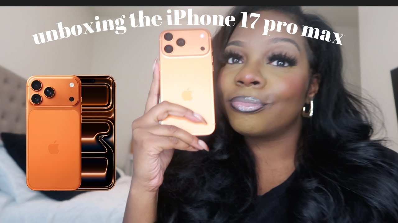unboxing the iphone 17 pro max! *cosmic orange* + accessories