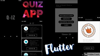 Quiz App 【Q-IZ】|| Flutter screenshot 1