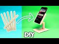 DIY POPSICLE STICK MOBILE HOLDER 📱|Popsicle stick craft | Phone stand