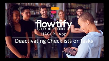 HACCP App - Deactivating Checklists or Tasks (ID 65003)