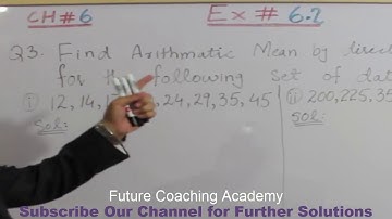 PTB, Maths, Class 10, Ch 6, Ex#6.2, Q3, Federal Board and Punjab Board, Future coaching academy