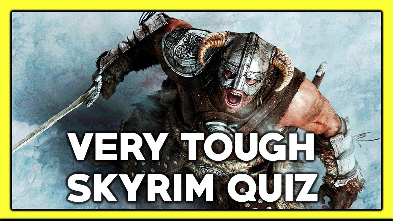 (Skyrim Trivia) A VERY HARD set of questions | Videogame Quiz