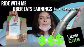 how much $$ i make with uber eats in a college town