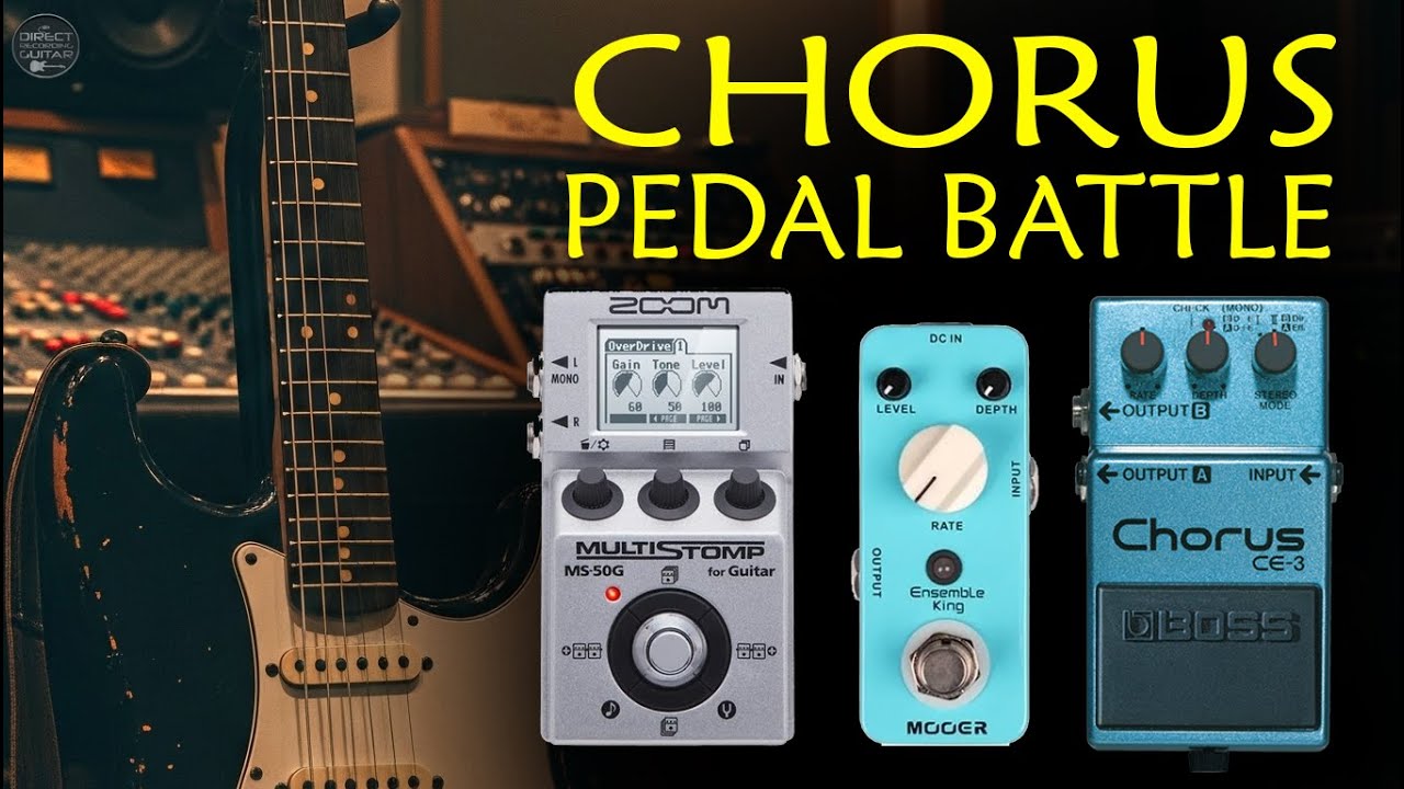 CHORUS PEDAL BATTLE Boss CE3 vs Mooer Ensemble King vs Zoom MS50g (as
