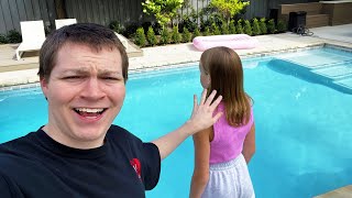 if this gets 5k likes i'll push her in the pool