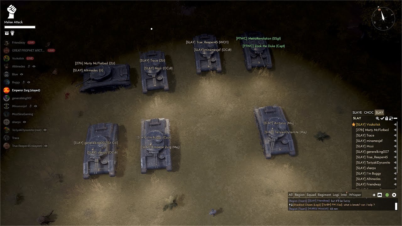 War 107 High Way Man Flanking clips