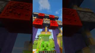 How to Build a Custom Mob Head Display #minecraft #shorts #redstone