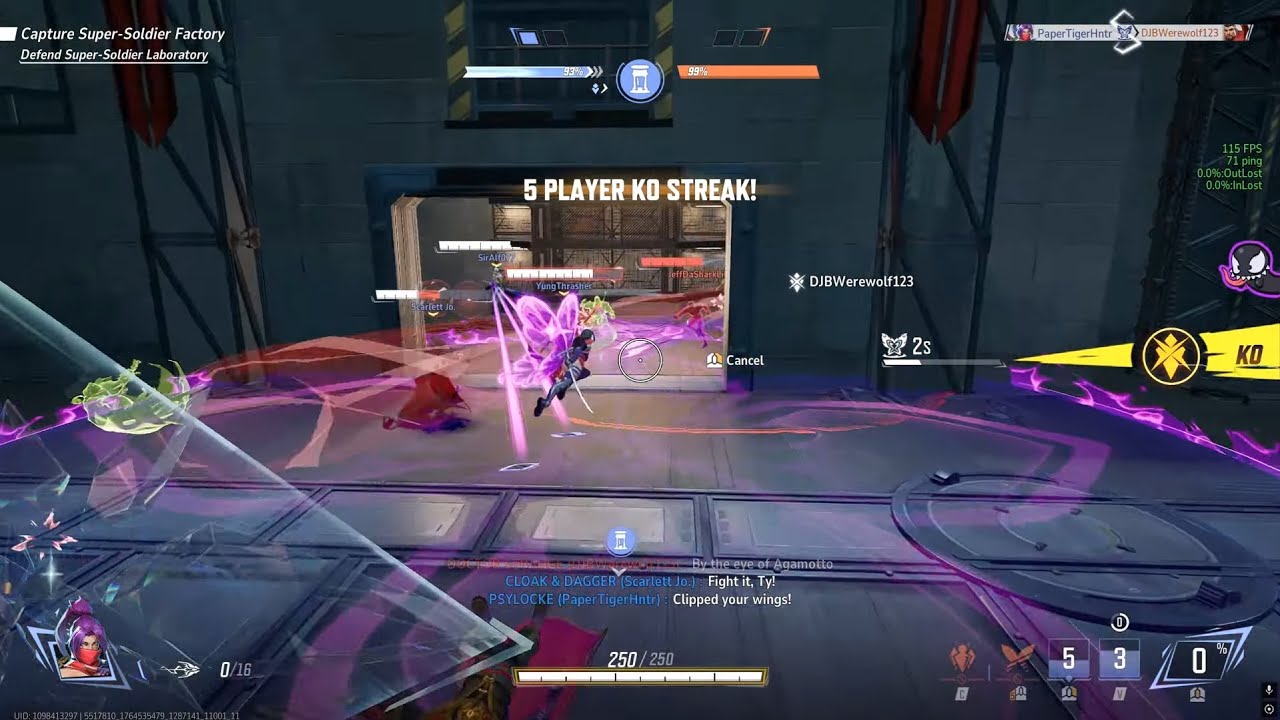 PaperTigerHunter QP DPS Control Win | Psylocke | Marvel Rivals | K&M Duelist | RTX 3090 2K