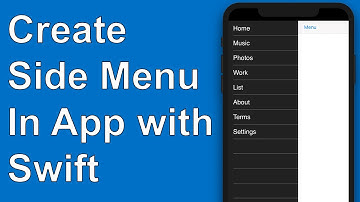 Create Side Menu in App (Swift 5) Xcode 12 | 2023