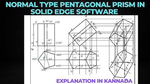 Pentagonal prism with Normal type Problem in Solid edge software