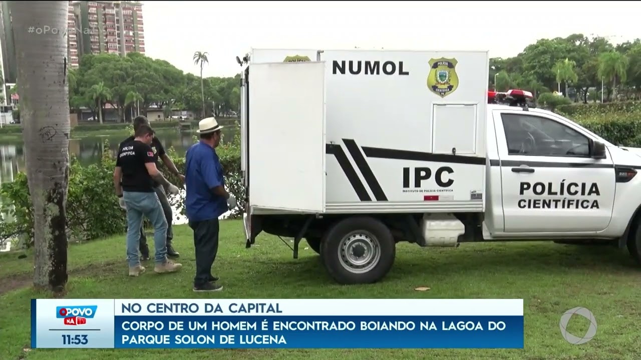 Corpo de um homem é encontrado boiando na Lagoa do Parque Solon de Lucena - O Povo na TV